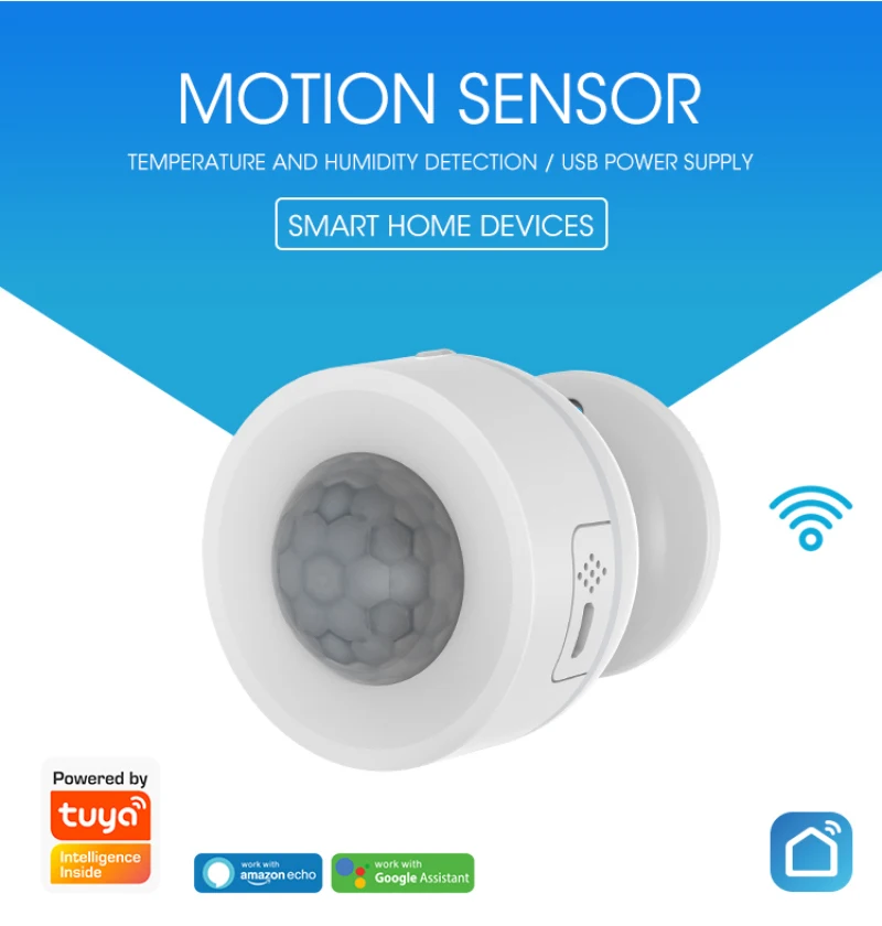 Tuya Powered Wi-Fi PIR Motion Sensor Built-in Temperature Humidity Sensor Wireless Passive Infrared Detector Burgla
Tuya Powered Wi-Fi PIR Motion Sensor Built-in Temperature Humidity Sensor Wireless Passive Infrared Detector Burgla