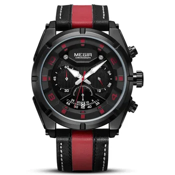 MEGIR Watch Men's Sport Multi-functional Timing Waterproof Night Light Men's Watch Quartz Watch Anniversary Gifts for Husband
MEGIR Watch Men's Sport Multi-functional Timing Waterproof Night Light Men's Watch Quartz Watch Anniversary Gifts for Husband
