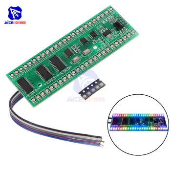 diymore 5V RGB LED Level Indicator VU Meter Amplifier Board MCU Display Pattern Dual Channel 24 LED VU Level Indicator Meter
diymore 5V RGB LED Level Indicator VU Meter Amplifier Board MCU Display Pattern Dual Channel 24 LED VU Level Indicator Meter
