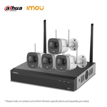 Dahua Imou 4CH 2MP NVR Kits Wireless Security System Cameras H.265 4PCS Outdoor Waterproof WiFi IP Camera Video Surveillance Set
Dahua Imou 4CH 2MP NVR Kits Wireless Security System Cameras H.265 4PCS Outdoor Waterproof WiFi IP Camera Video Surveillance Set