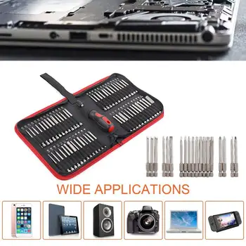 55PCS Extra Long Bits Set High Precision S2 Screwdriver with Magnetic 75mm Length Tool Bag Packing Maintaince Tools
55PCS Extra Long Bits Set High Precision S2 Screwdriver with Magnetic 75mm Length Tool Bag Packing Maintaince Tools