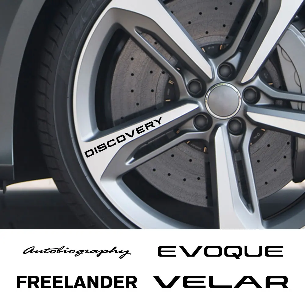 Наклейки на обод колеса автомобиля 4 шт. для Land Rover autogiology Discovery Evoque Freelander SUPERCHARGED SVR
