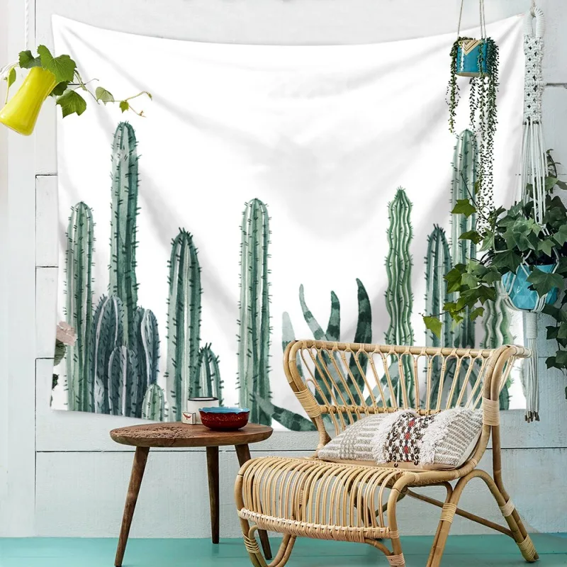 Polyester Fabric Tapiz Wall Decor Watercolor Cactus Printed Lightweight Hanging Tapestry Wall Tropical Tapestry
Polyester Fabric Tapiz Wall Decor Watercolor Cactus Printed Lightweight Hanging Tapestry Wall Tropical Tapestry