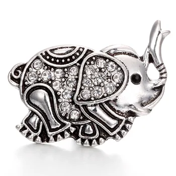 20pcs New Big Snap Jewelry Antique Silver color Crystal Flower Elephant Snap Buttons Fit 18mm Snap Button Bracelet Bangles
20pcs New Big Snap Jewelry Antique Silver color Crystal Flower Elephant Snap Buttons Fit 18mm Snap Button Bracelet Bangles