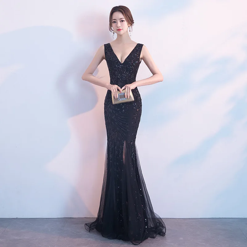 Cocktail Dress Vestido De Noiva Dress Women 2020 New Banquet Party Noble Elegant Temperament Sexy Fishtail Thin Evening Long
Cocktail Dress Vestido De Noiva Dress Women 2020 New Banquet Party Noble Elegant Temperament Sexy Fishtail Thin Evening Long
