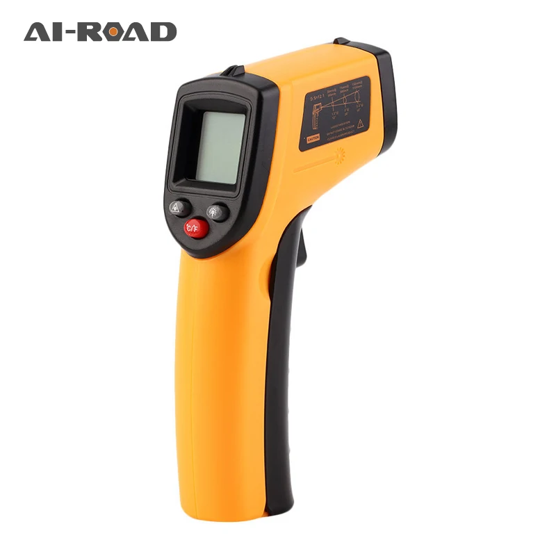 Handheld Digital Non-Contact LCD Infrared Digital C / F Select Surface Temperature Thermometer Thermometer Pyrometer Imager
Handheld Digital Non-Contact LCD Infrared Digital C / F Select Surface Temperature Thermometer Thermometer Pyrometer Imager