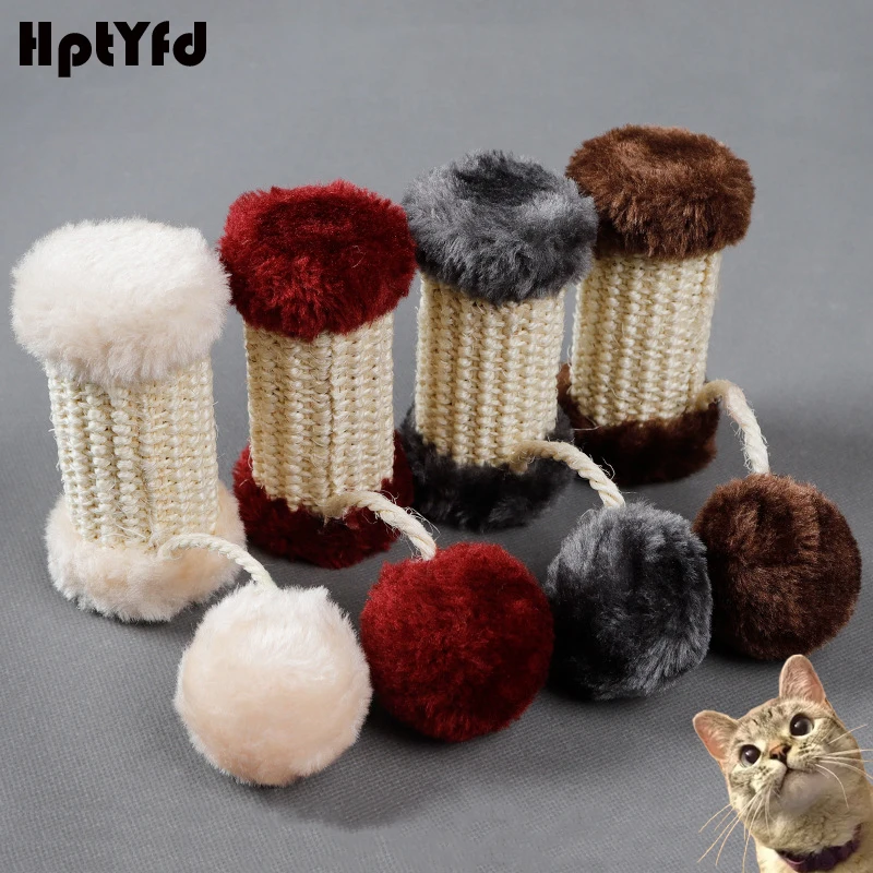 HptYfd Cat Toy Cat Sharpen Claw Sisal Roller with Bell Plush Ball Interactive Pet Toy Safe Sounding Toy Portable Pet Supplies 
HptYfd Cat Toy Cat Sharpen Claw Sisal Roller with Bell Plush Ball Interactive Pet Toy Safe Sounding Toy Portable Pet Supplies