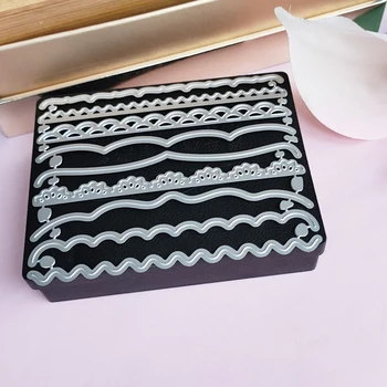 9pcsSet Decorative Cards Edges Lace Border Metal Cutting Dies Stencil for DIY Scrapbooking Album Embossing Cards Crafts Die
9pcsSet Decorative Cards Edges Lace Border Metal Cutting Dies Stencil for DIY Scrapbooking Album Embossing Cards Crafts Die