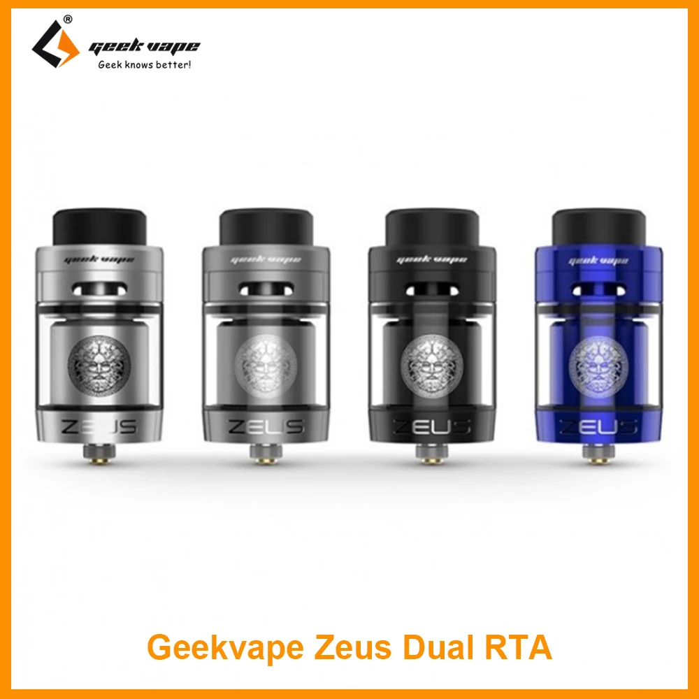 Clearance! Original GeekVape Zeus Dual RTA Tank With 5.5ml Capacity Allen Key Top Airflow 510 Thread Box Mod For drag 2 E-Cig
Clearance! Original GeekVape Zeus Dual RTA Tank With 5.5ml Capacity Allen Key Top Airflow 510 Thread Box Mod For drag 2 E-Cig