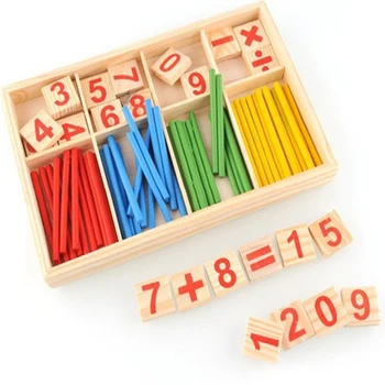 Math Toy Wooden Number Math Game Sticks Educational Toy Puzzle Kids Learning Teaching Aid Set
Math Toy Wooden Number Math Game Sticks Educational Toy Puzzle Kids Learning Teaching Aid Set