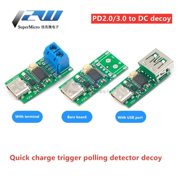 USB-C Type-C PD2.0 PD3.0 to DC, Spoof Detector with Quick Charge Trigger, USB-PD Notebook Power Supply Switch Board Module
USB-C Type-C PD2.0 PD3.0 to DC, Spoof Detector with Quick Charge Trigger, USB-PD Notebook Power Supply Switch Board Module