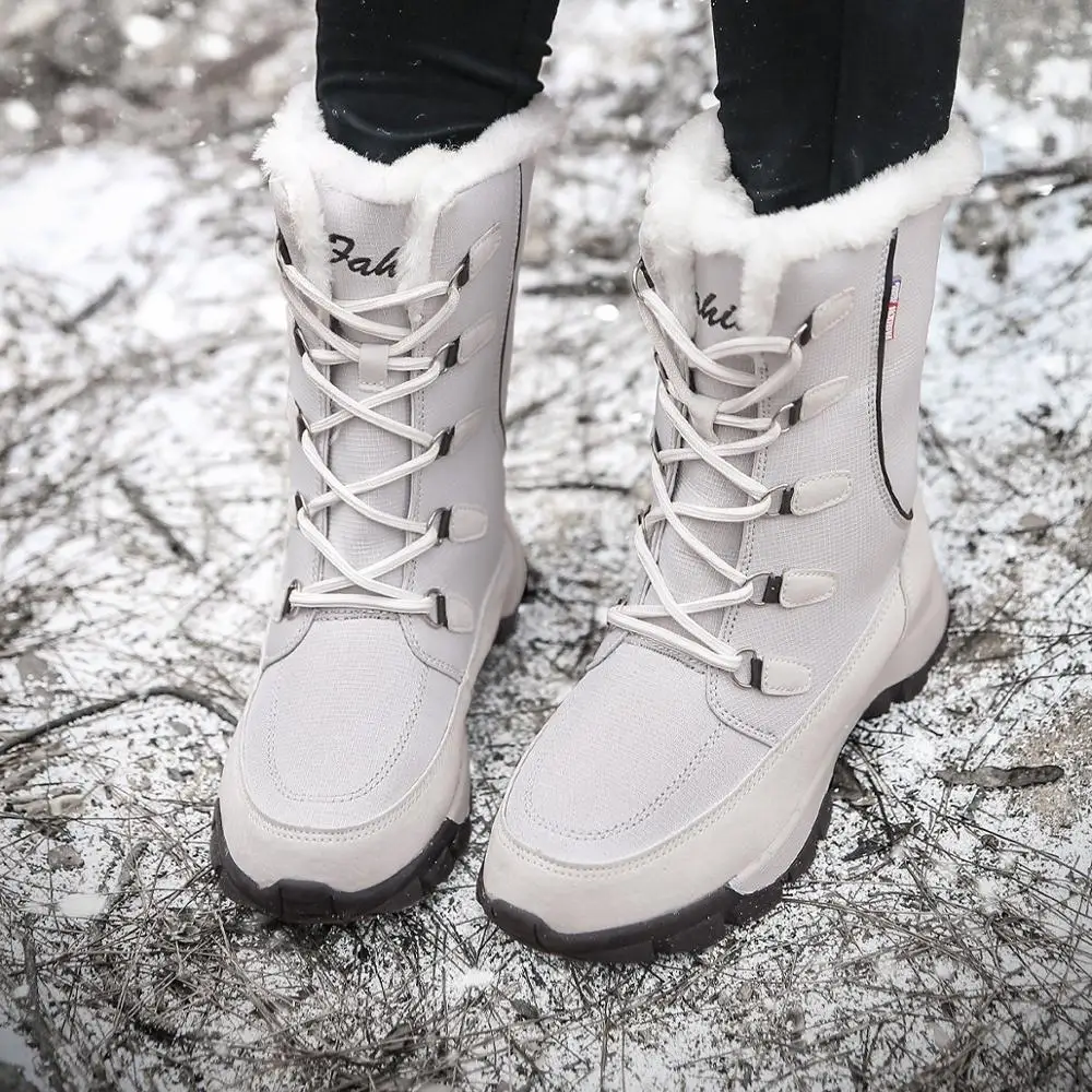 Women Boots Waterproof Winter Shoes Women Snow Boots Platform Keep Warm Ankle Winter Boots With Thick Fur Heels Botas Mujer 2019
Women Boots Waterproof Winter Shoes Women Snow Boots Platform Keep Warm Ankle Winter Boots With Thick Fur Heels Botas Mujer 2019
