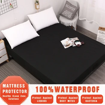 Elastic Soild Color White Mattress Cover Pad Waterproof Mattress Protector Anti-mite Fitted Bed Sheet Linens (No Pillowcase)
Elastic Soild Color White Mattress Cover Pad Waterproof Mattress Protector Anti-mite Fitted Bed Sheet Linens (No Pillowcase)