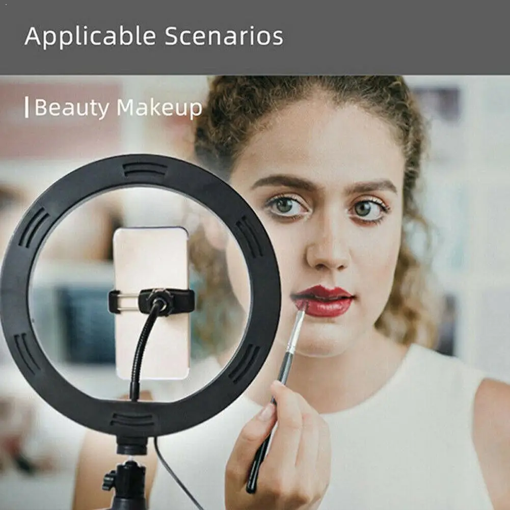 10 inch Dimmable Cold Warm LED Studio Camera Ring Light Lamp Light Tripods With Light Video Photo Fill Table Ring Phone
10 inch Dimmable Cold Warm LED Studio Camera Ring Light Lamp Light Tripods With Light Video Photo Fill Table Ring Phone