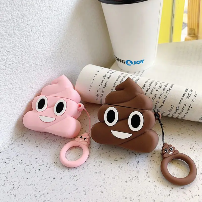 Funny Poop Pattern Soft Silicone Protective Cover Shockproof Case Skin with Lanyard for Airpods 1/2 Charging Box Accessories
Funny Poop Pattern Soft Silicone Protective Cover Shockproof Case Skin with Lanyard for Airpods 1/2 Charging Box Accessories