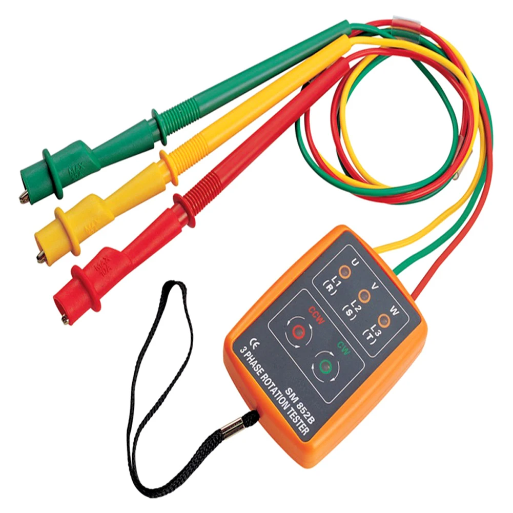 New Phase Sequence Tester Indicator 3phase Rotation Tester Digital Phase Indicator Detector Led Meter 60v~600vac Free Shipping
New Phase Sequence Tester Indicator 3phase Rotation Tester Digital Phase Indicator Detector Led Meter 60v~600vac Free Shipping