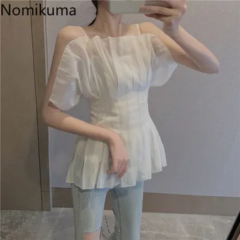 Nomikuma Elegant Fashion White Shirts Solid Color Slim Waist Off Shoulder Tops Women Casual Korean Blouse Blusas Mujer 3b188
Nomikuma Elegant Fashion White Shirts Solid Color Slim Waist Off Shoulder Tops Women Casual Korean Blouse Blusas Mujer 3b188