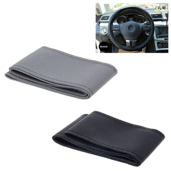 Universal 1pcs 52*10*0.3cm Steering Wheel Cover Hand-Stitched Black Artificial Leather Car For Car Automotive interior supplies
Universal 1pcs 52*10*0.3cm Steering Wheel Cover Hand-Stitched Black Artificial Leather Car For Car Automotive interior supplies