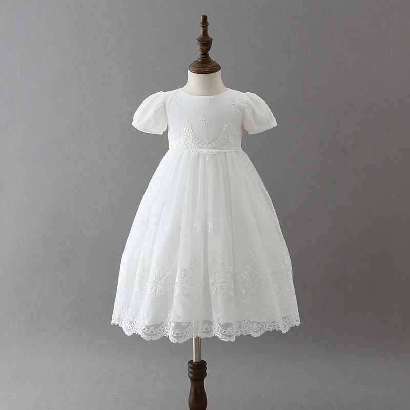 Baby Baptism Gown with Bonnet Hat Tulle Lace Gown Formal Children Clothes Newborn Baby Baptism Dress White Christening Robe
Baby Baptism Gown with Bonnet Hat Tulle Lace Gown Formal Children Clothes Newborn Baby Baptism Dress White Christening Robe