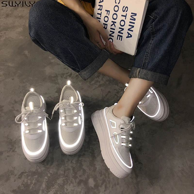 SWYIVY White Casual Woman Shoes PU Platform Sneakers Women New 2020 Fashion Spring Sneakers For Women Sewing Female Shoes Light
SWYIVY White Casual Woman Shoes PU Platform Sneakers Women New 2020 Fashion Spring Sneakers For Women Sewing Female Shoes Light