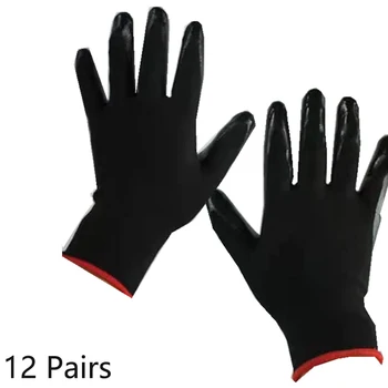 12 Pairs Nylon Nitrile Coated Safety Work Gloves Builders Construction Mechanic Nylon PU Safety Work Gloves
12 Pairs Nylon Nitrile Coated Safety Work Gloves Builders Construction Mechanic Nylon PU Safety Work Gloves
