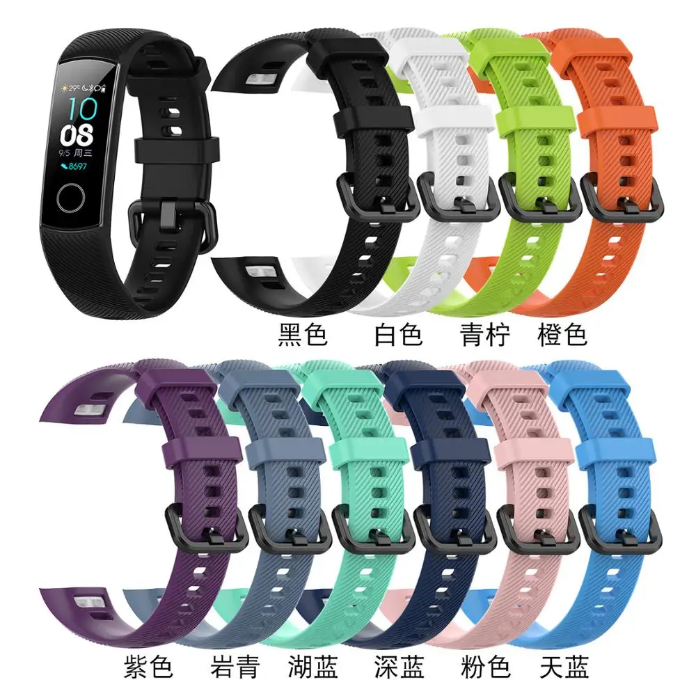 

Smart Colorful TPU Silicon Strap Wristband Smartband Watch Bracelet Wearable Accessories For Huawei Honor 4 5 CRS-B19 CRS-19S