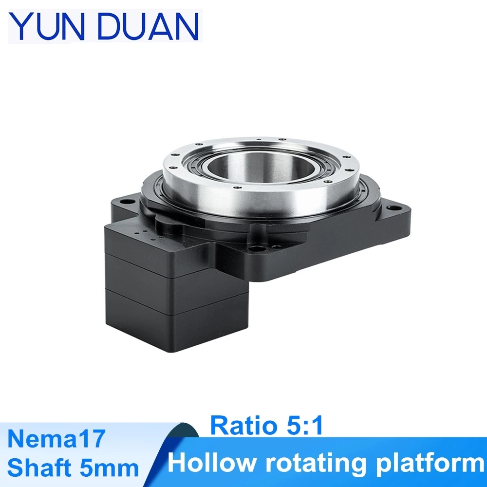 2arcmin electric hollow rotating platform divider replace DD motor, Hollow rotary disc reducer Nema17 stepper motor 5:1 gearbox
2arcmin electric hollow rotating platform divider replace DD motor, Hollow rotary disc reducer Nema17 stepper motor 5:1 gearbox