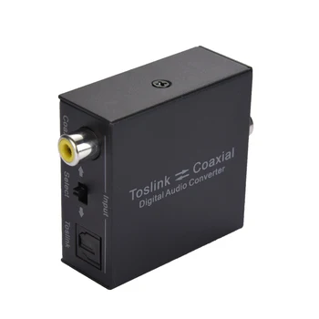 2-Way Coaxial to Optical SPDIF Toslink Bi-Directional Switch Digital Audio Stereo Converter Splitter Adapter
2-Way Coaxial to Optical SPDIF Toslink Bi-Directional Switch Digital Audio Stereo Converter Splitter Adapter