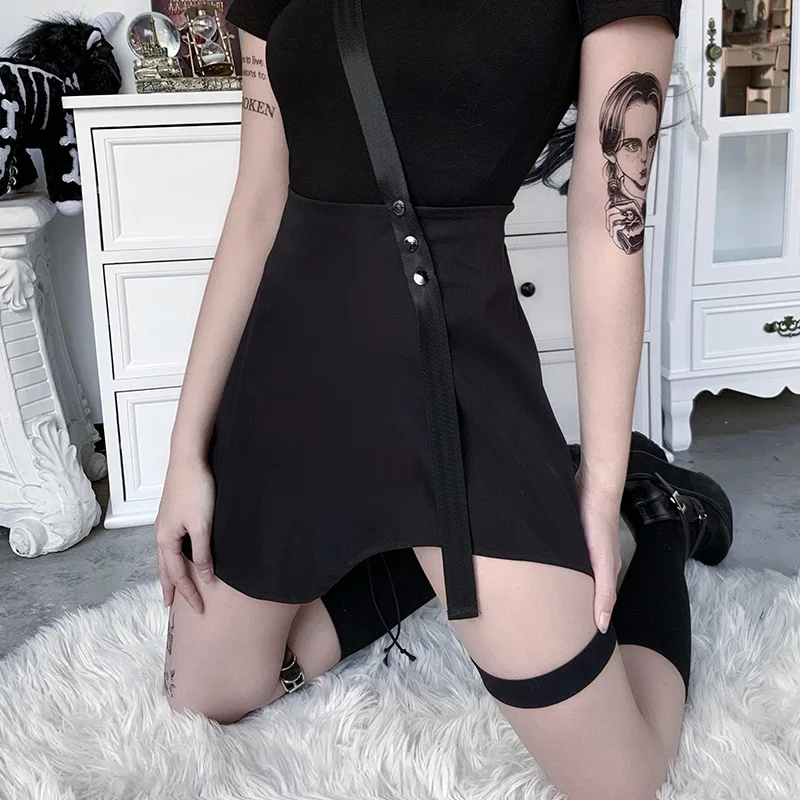 21005p Gothic New Irregular Single Strap Dress A- line Dress Functional Wind BF Leggings Drawstring Cool Women's Skirt
21005p Gothic New Irregular Single Strap Dress A- line Dress Functional Wind BF Leggings Drawstring Cool Women's Skirt