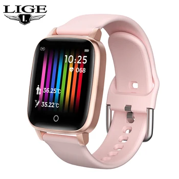 LIGE Thermometer Smart Watch Women Healthy Heart Rate Blood Pressure Monitor For Android IOS Sport Smartwatch Fitness Tracker
LIGE Thermometer Smart Watch Women Healthy Heart Rate Blood Pressure Monitor For Android IOS Sport Smartwatch Fitness Tracker