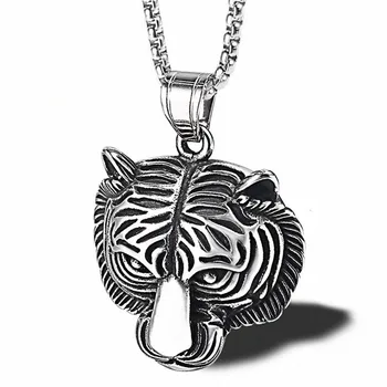 2019 Trendy Classic Stainless Steel Jewelry Domineering Retro Tiger Pendant Men's Necklace Fashion Punk Long Brother Accessories
2019 Trendy Classic Stainless Steel Jewelry Domineering Retro Tiger Pendant Men's Necklace Fashion Punk Long Brother Accessories