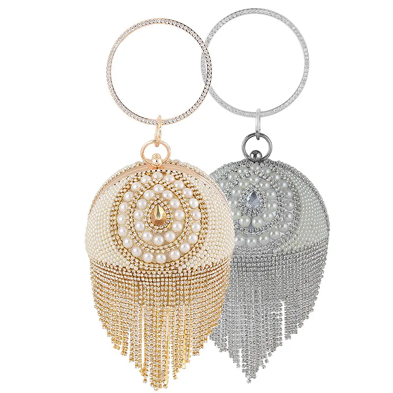 Boutique Elegant Tassels Women Round Bag Ball Purses Crysal Evening Clutch Bags Wedding Party Diamond Wristlets Handbags
Boutique Elegant Tassels Women Round Bag Ball Purses Crysal Evening Clutch Bags Wedding Party Diamond Wristlets Handbags