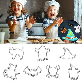 7PCS Stainless Steel Cookie Cutter Halloween Cookies Cutters Moudles Home Kids DIY Bakeware Tools
7PCS Stainless Steel Cookie Cutter Halloween Cookies Cutters Moudles Home Kids DIY Bakeware Tools