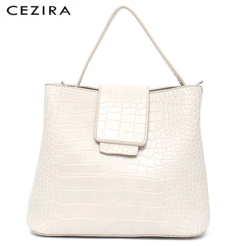 CEZIRA Fashion Bucket Bag for Women New Style Handbag Alligator Pattern Shoulder Bags&Cross body Bag Girl Lady Hasp Flap Tote
CEZIRA Fashion Bucket Bag for Women New Style Handbag Alligator Pattern Shoulder Bags&Cross body Bag Girl Lady Hasp Flap Tote
