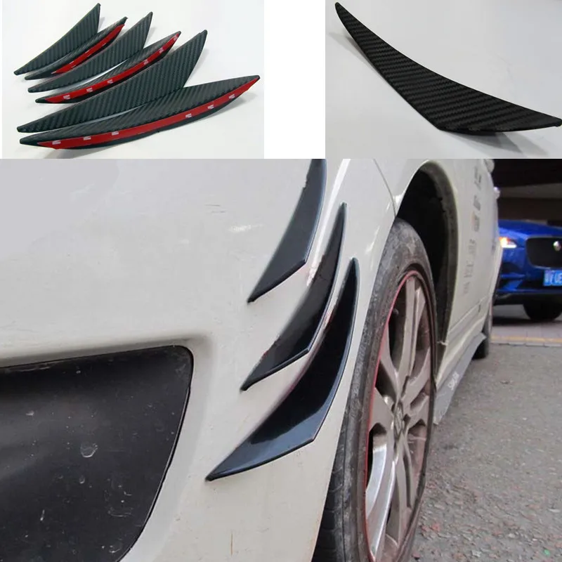 Racing design HOT 6pcs Carbon fiber Fit Front Bumper Lip Splitter Fins Body Spoiler Canards Valence Chin
Racing design HOT 6pcs Carbon fiber Fit Front Bumper Lip Splitter Fins Body Spoiler Canards Valence Chin