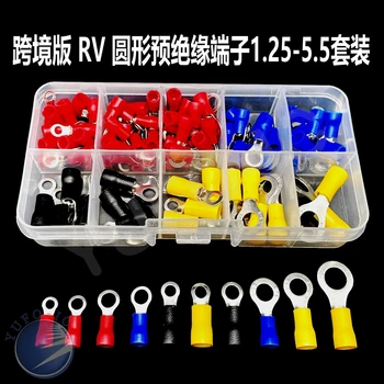 102PCs RV Ring Terminal RV1.25-3-4-5 RV2-5-6 RV3.5-4-5 RV5.5-4-6-8 Pre-Insulated frok u-type wire Copper Electronic Crimp kit
102PCs RV Ring Terminal RV1.25-3-4-5 RV2-5-6 RV3.5-4-5 RV5.5-4-6-8 Pre-Insulated frok u-type wire Copper Electronic Crimp kit