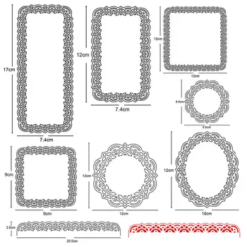 5 Types Frame Rectangle Circle Square Oval and Border Metal Cutting Dies Stencils for DIY Scrapbooking Card Making Embossing Die
5 Types Frame Rectangle Circle Square Oval and Border Metal Cutting Dies Stencils for DIY Scrapbooking Card Making Embossing Die