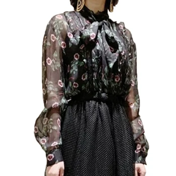 Luxury Silk Shirt Sexy Transparent Women Floral Satin Long Sleeve Ladies High Quality Loose Tops Luxury Brand Blouse
Luxury Silk Shirt Sexy Transparent Women Floral Satin Long Sleeve Ladies High Quality Loose Tops Luxury Brand Blouse