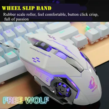 V5 Gaming Mouse 7 Button LED 4000 DPI USB Computer Mouse Gamer Mice V5 Silent Mause With Backlight For PC Laptop
V5 Gaming Mouse 7 Button LED 4000 DPI USB Computer Mouse Gamer Mice V5 Silent Mause With Backlight For PC Laptop