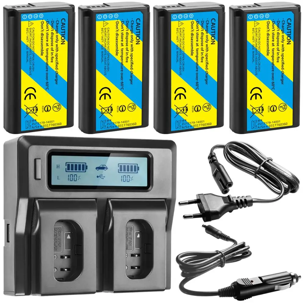 DMW-BLJ31 / DMW-BLJ31e Battery + LCD with EU plug dual battery quick charger kit for Panasonic Lumix S1, LUMIX S1R, LUMIX S1H, D
DMW-BLJ31 / DMW-BLJ31e Battery + LCD with EU plug dual battery quick charger kit for Panasonic Lumix S1, LUMIX S1R, LUMIX S1H, D