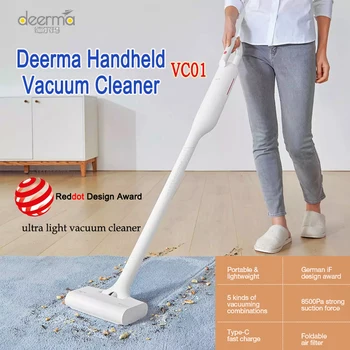 Deerma VC01 Handheld Vacuum Cleaner Wireless 8500Pa With 5 Vacuuming Combinations Aspitator Cleaning Machine For Home
Deerma VC01 Handheld Vacuum Cleaner Wireless 8500Pa With 5 Vacuuming Combinations Aspitator Cleaning Machine For Home