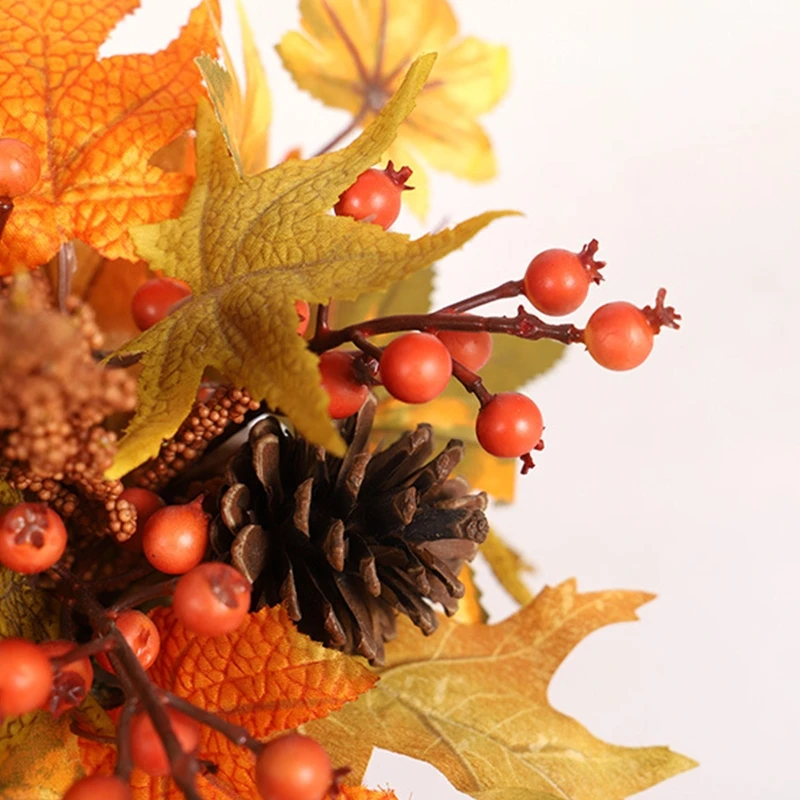 Artificial Pumpkin Gourd Berry Maple Fall Leaves Pine Cones for Table Home Decor R9JC
Artificial Pumpkin Gourd Berry Maple Fall Leaves Pine Cones for Table Home Decor R9JC