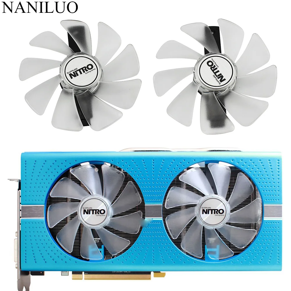 Охлаждающий вентилятор CF1015H12D FD10015M12D RX 590 580 480 470 570 GPU для Sapphire RX470 RX590 RX580 RX480 RX570 NITRO