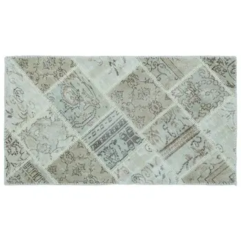 Handmade Beige Vintage Overdyed Patchwork Area Rug 080x150 Cm-2'7''X4'11''
Handmade Beige Vintage Overdyed Patchwork Area Rug 080x150 Cm-2'7''X4'11''