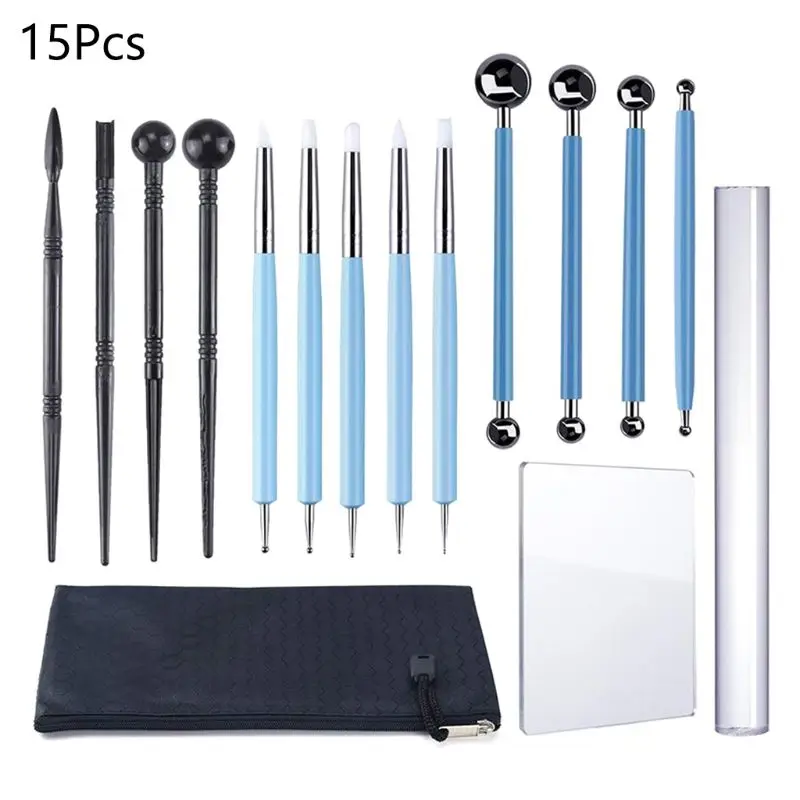 15pcs/set Soft Clay Pottery Polymer Ceramic Stylus Tools DIY Sculpture Sculpting A9LC
15pcs/set Soft Clay Pottery Polymer Ceramic Stylus Tools DIY Sculpture Sculpting A9LC