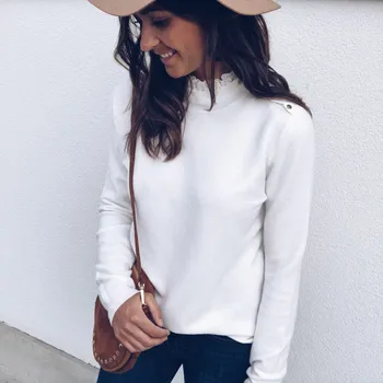 Autumn White Pullover Tops Female Lace Patchwork Ruffled Collar Shoulder Button Decoration Casual Knit Sweater Long Sleeve Grey
Autumn White Pullover Tops Female Lace Patchwork Ruffled Collar Shoulder Button Decoration Casual Knit Sweater Long Sleeve Grey