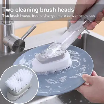 High Quality Soap Dispenser Washing Sponge Automatically Add Liquid Replaceable Automatic Washing Bowl Cleaning Brush 
High Quality Soap Dispenser Washing Sponge Automatically Add Liquid Replaceable Automatic Washing Bowl Cleaning Brush