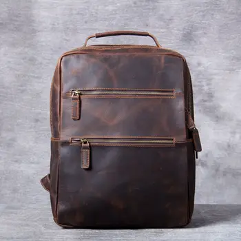 Crazy Horse Leather Oxhide Top Layer Cow Leather Shoulder Bag Handmade Head Leather Backpack Cowhide Men's Computer Bag
Crazy Horse Leather Oxhide Top Layer Cow Leather Shoulder Bag Handmade Head Leather Backpack Cowhide Men's Computer Bag