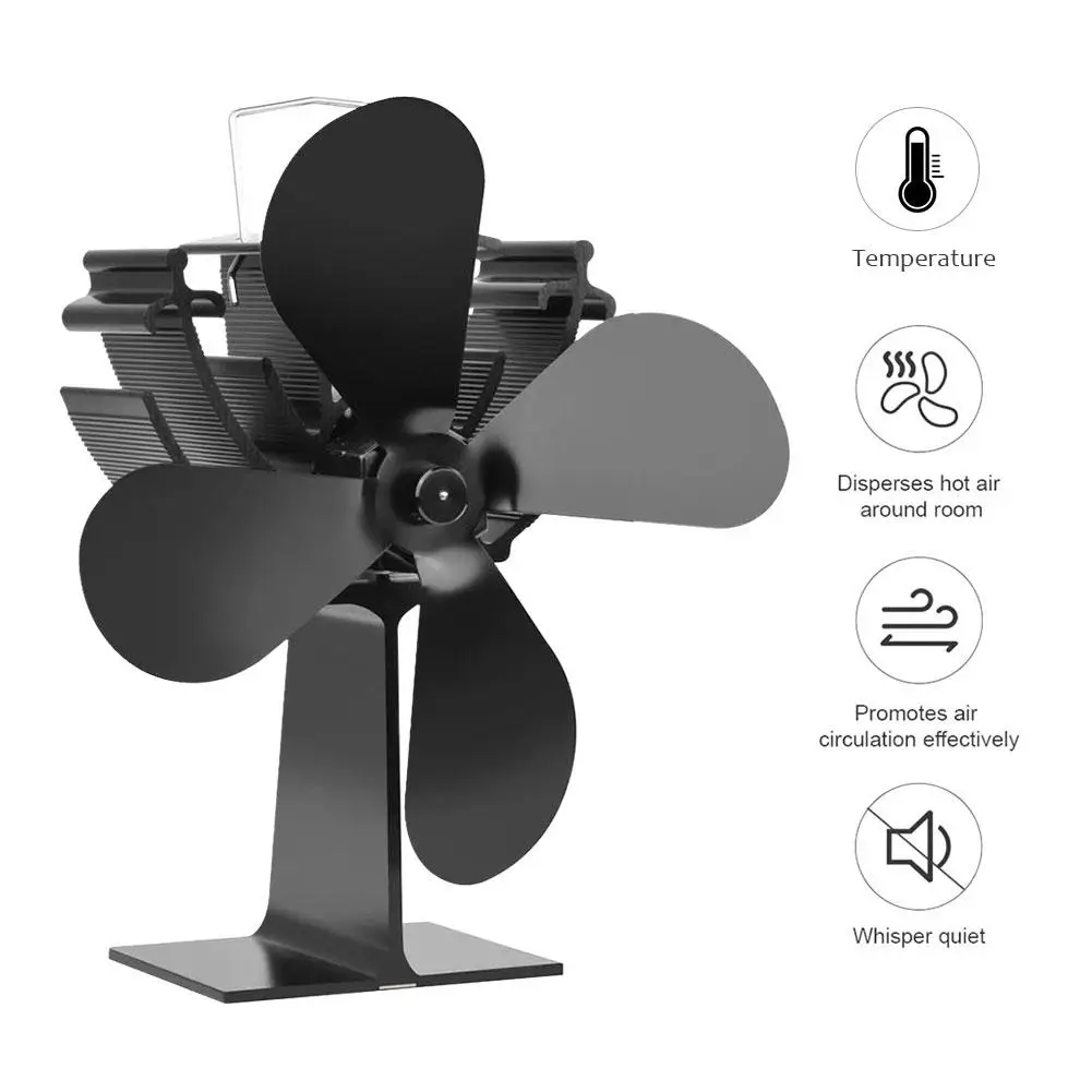 Portable Mini Stove Fan With Temperature Display 4 Blade Fireplace Fan Heat Powered Eco Friendly Quiet Stove Fan Winter Supplies
Portable Mini Stove Fan With Temperature Display 4 Blade Fireplace Fan Heat Powered Eco Friendly Quiet Stove Fan Winter Supplies