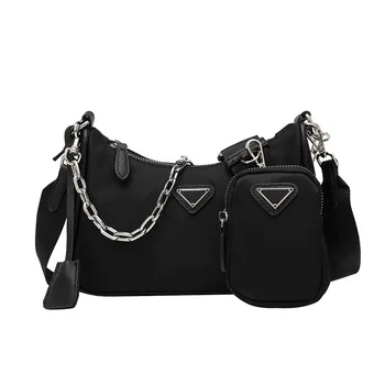 Hobos Crossbody Bags for Women Black Chain Shoulder Purse Bag Multifunctional Nylon Brand Designer Ladies Handbag
Hobos Crossbody Bags for Women Black Chain Shoulder Purse Bag Multifunctional Nylon Brand Designer Ladies Handbag